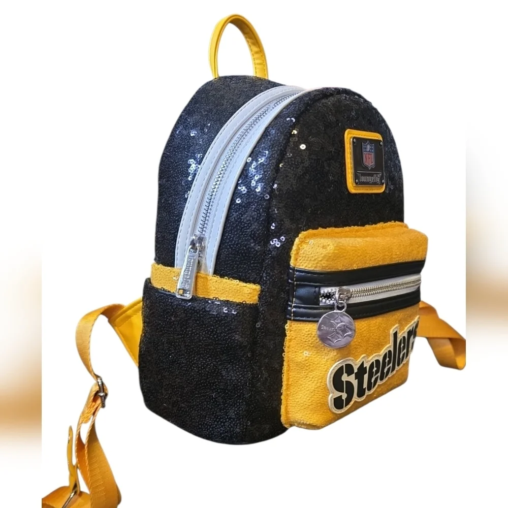 Loungefly NFL Pittsburgh Steelers Sequin Mini Backpack